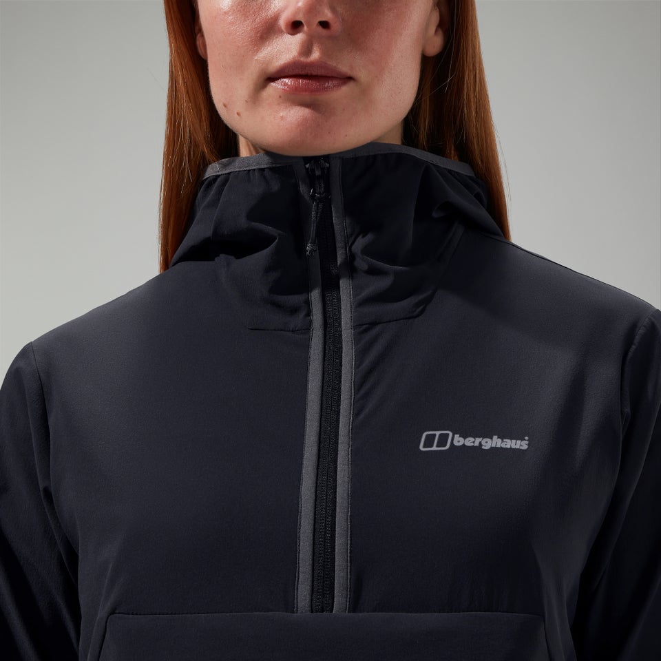 Women's Wandermoor Wind Smock Black/Grey