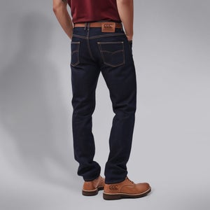 Mens Canterbury Blue Jeans & Brown Shoes