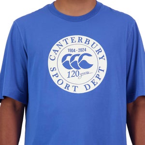 CANTERBURY M SPORT DEPT. LOGO T-SHIRT AM BLUE