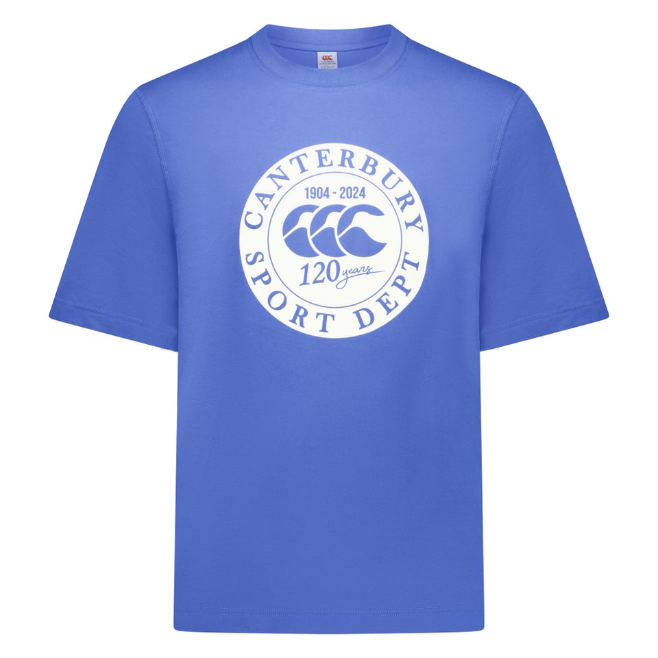 CANTERBURY M SPORT DEPT. LOGO T-SHIRT AM BLUE