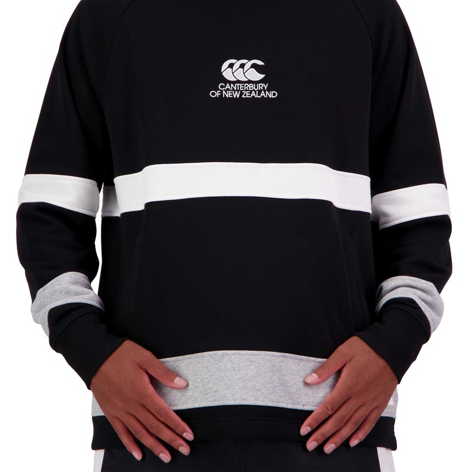 CANTERBURY M LEGENDS RAGLAN HOODIE AM BLACK