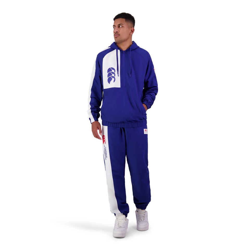 CANTERBURY M LEGENDS WVN 1/4 ZIP JACKET AM BLUE