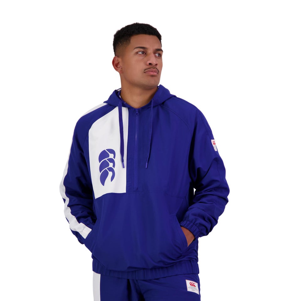 CANTERBURY M LEGENDS WVN 1/4 ZIP JACKET AM BLUE