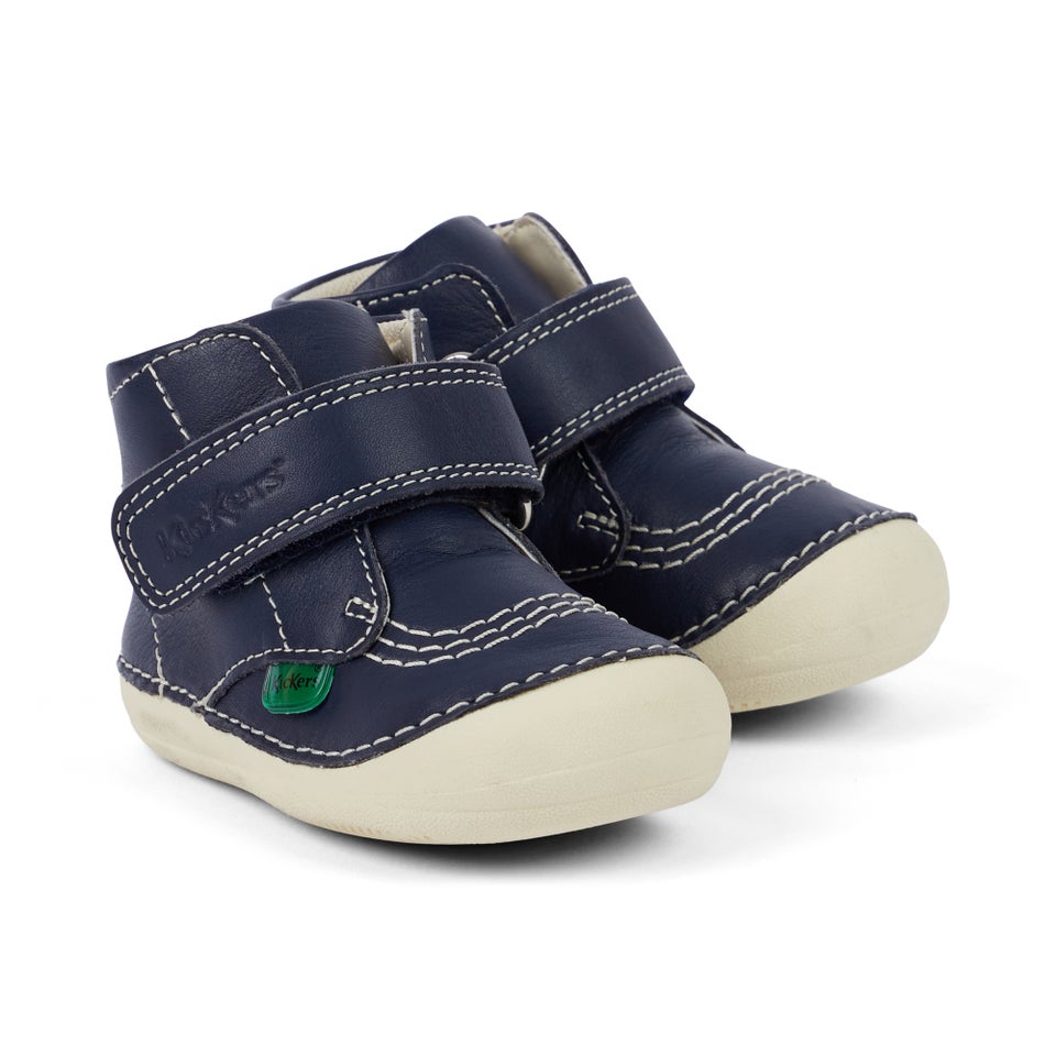 Baby Unisex Softer Hi Baby Leather Navy