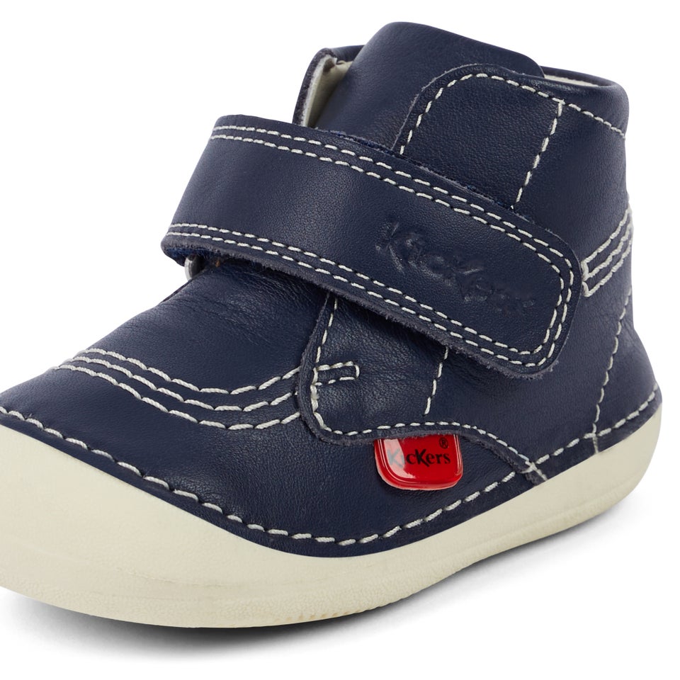 Baby Unisex Softer Hi Baby Leather Navy