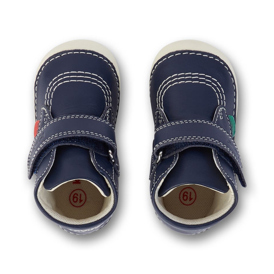 Baby Unisex Softer Hi Baby Leather Navy