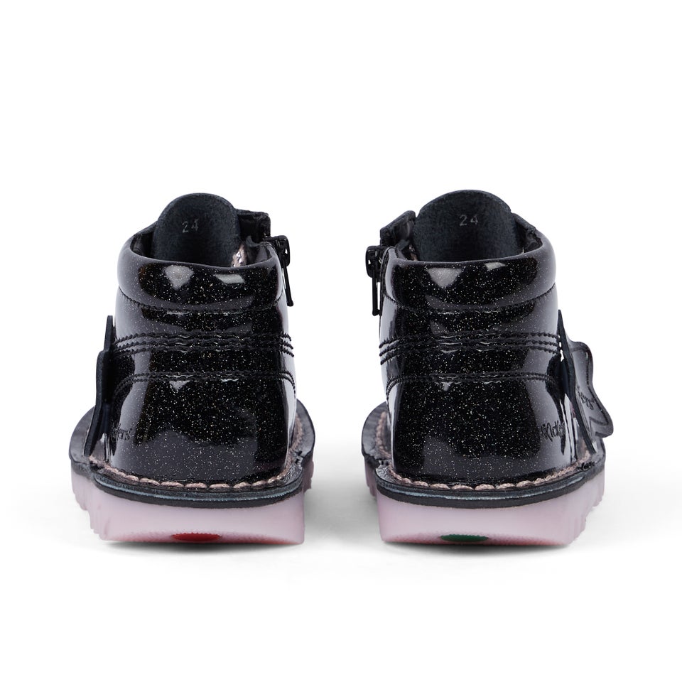 Infant Girl's Kick Hi Galactic Leather Black