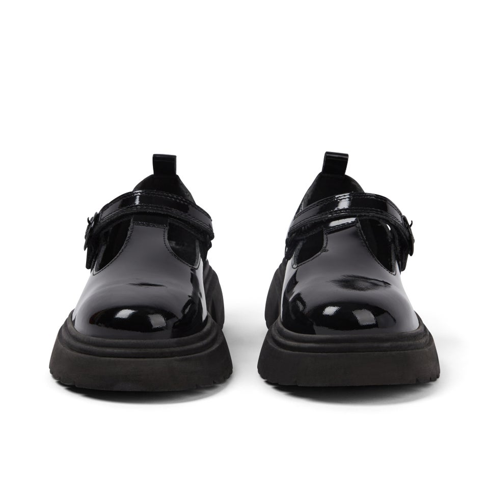 Junior Women Kenzi T-Bar Patent Leather Black
