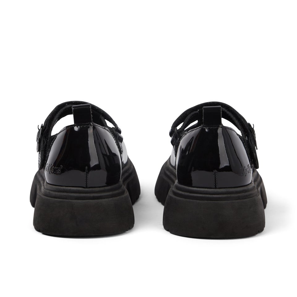 Junior Women Kenzi T-Bar Patent Leather Black