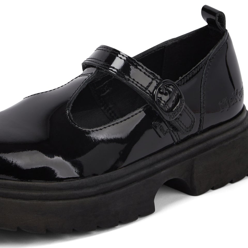Junior Women Kenzi T-Bar Patent Leather Black