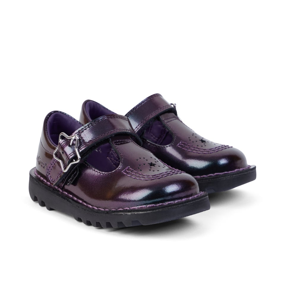 Infant Girl's Kick T-Bar Galactic Patent Leather Purple