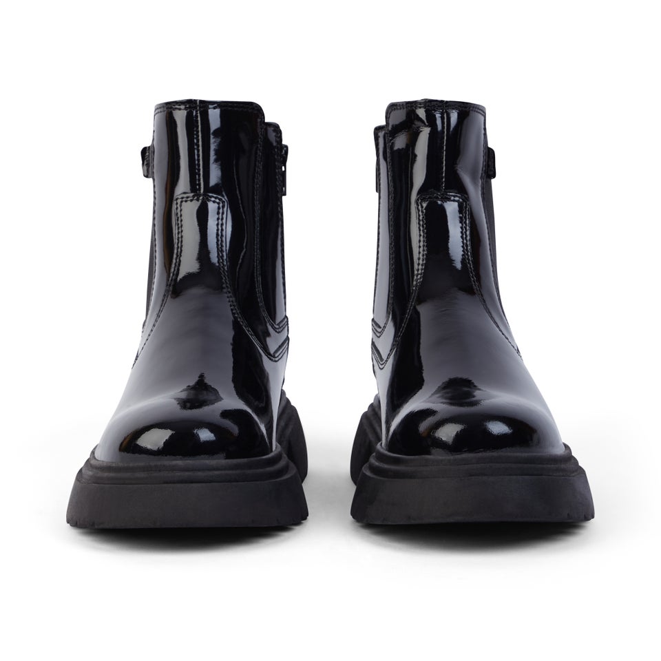 Junior Women Kenzi Chelsea Patent Leather Black