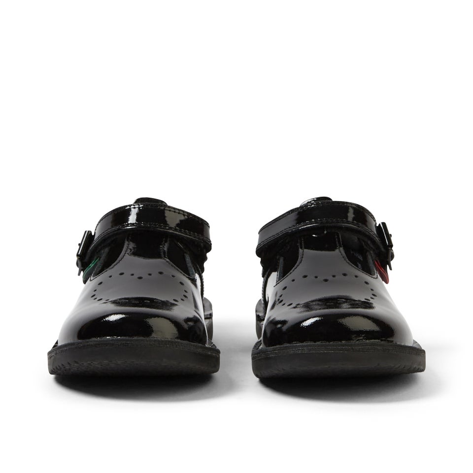 Youth Women Kenzi T-Bar Patent Leather Black