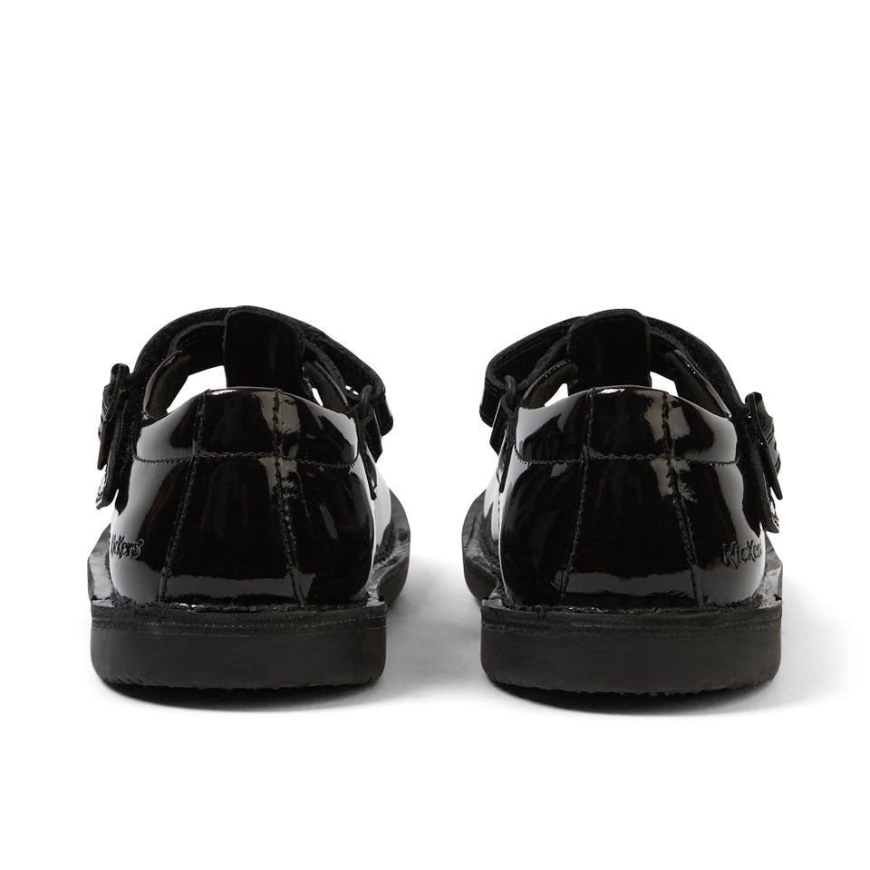 Youth Women Kenzi T-Bar Patent Leather Black
