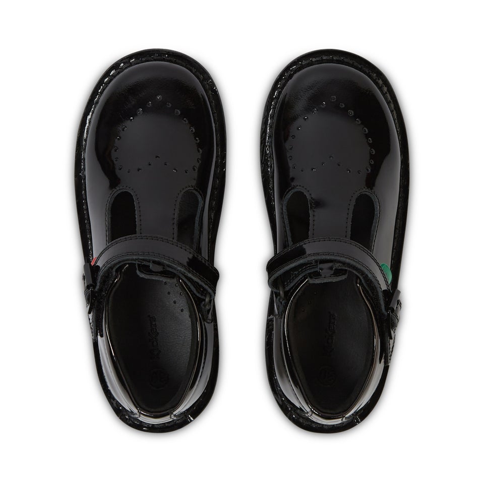 Youth Women Kenzi T-Bar Patent Leather Black