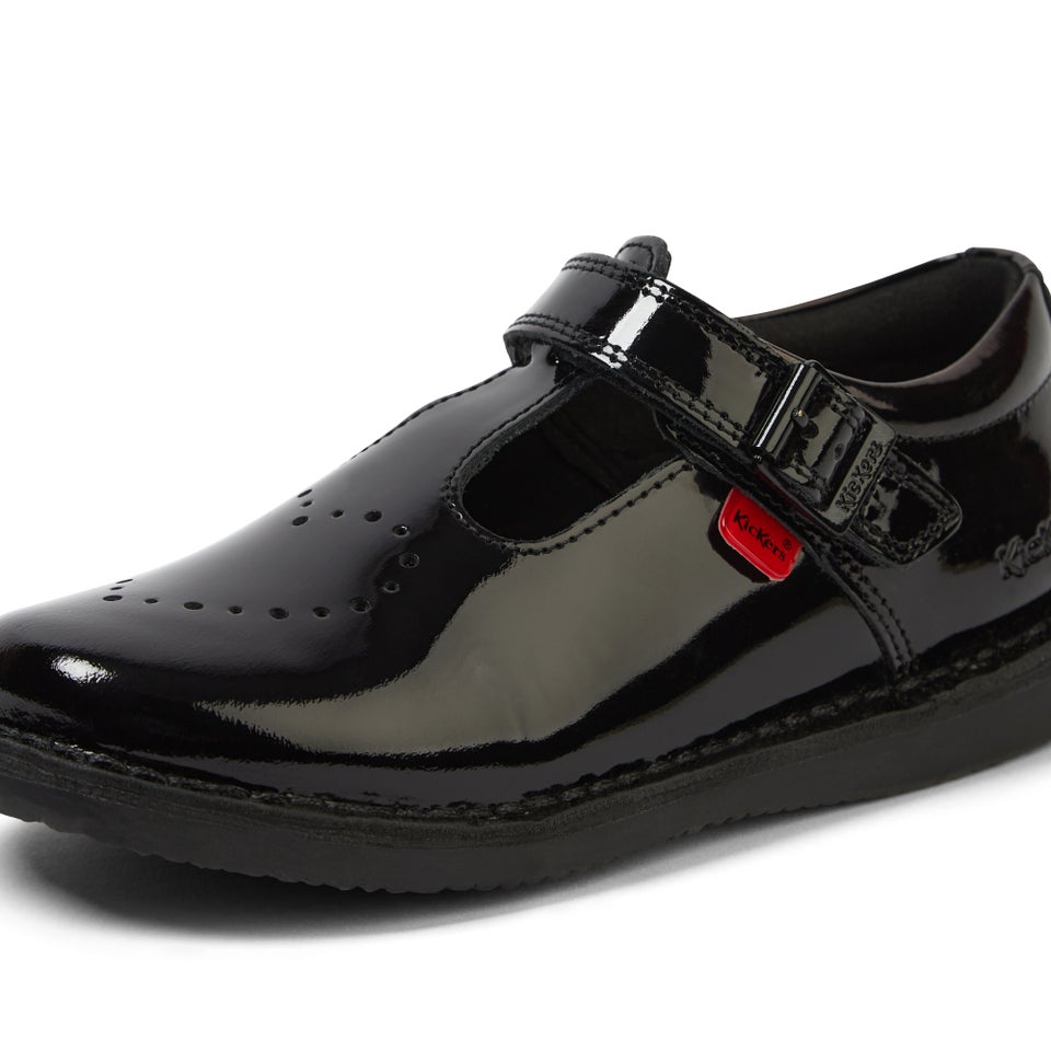 Youth Women Kenzi T-Bar Patent Leather Black