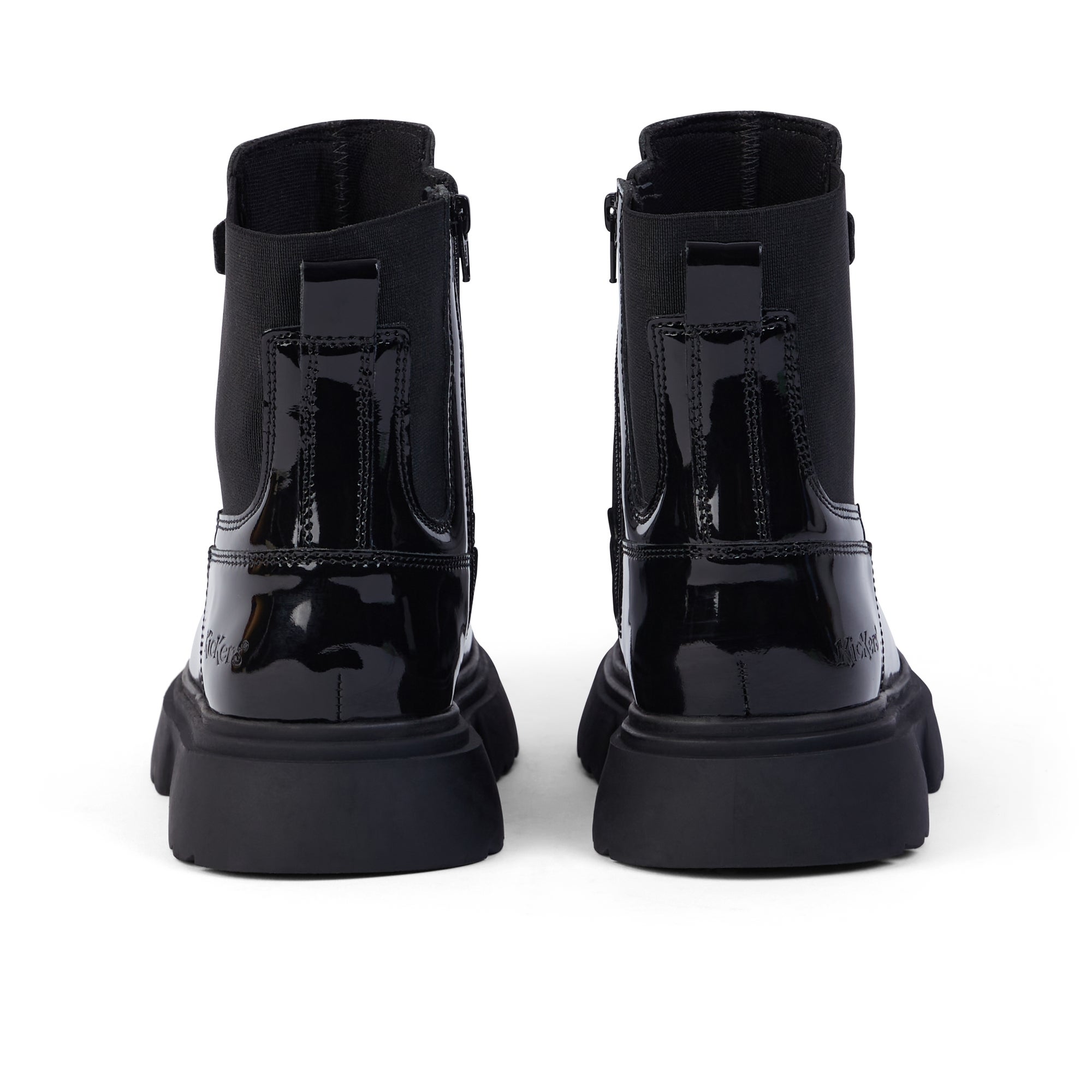 Youth Women Kenzi Chelsea Patent Leather Black