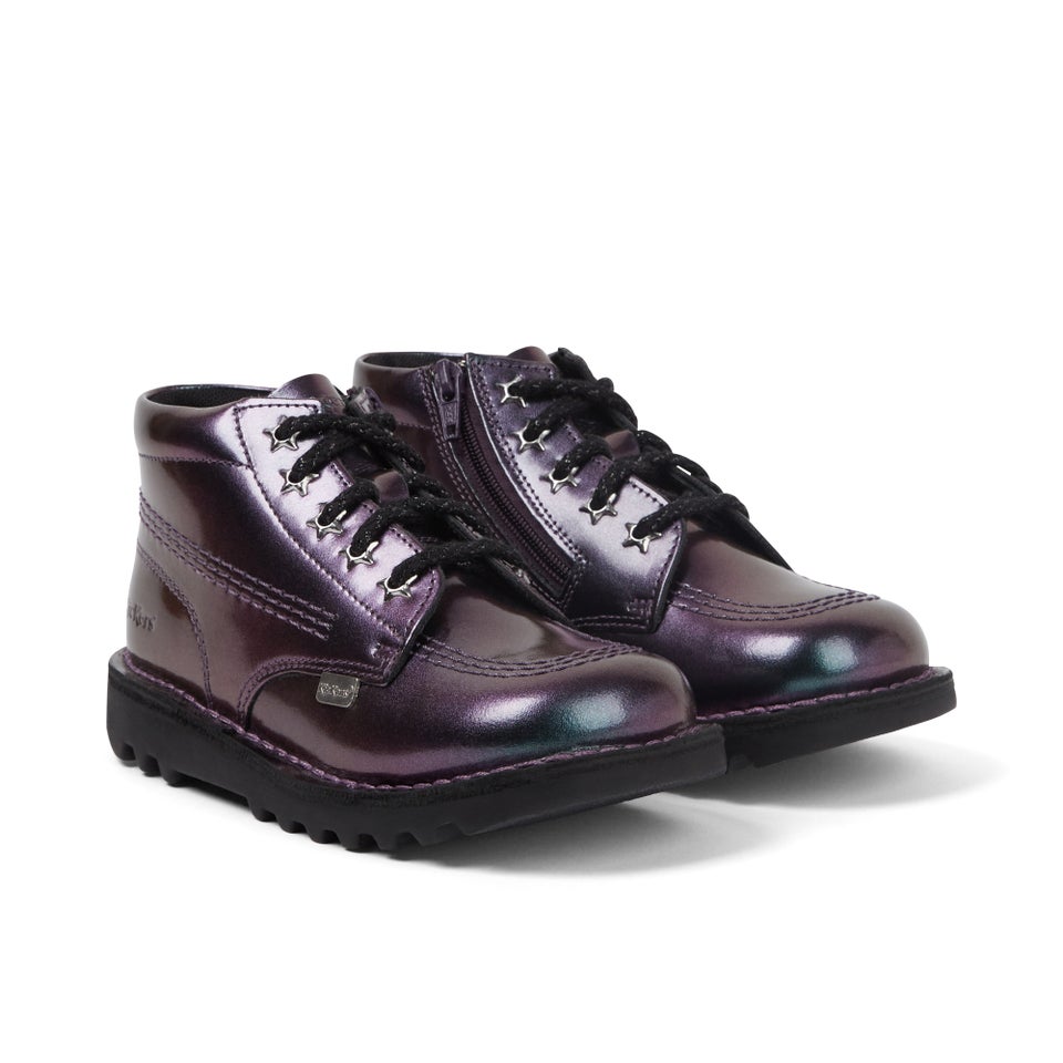 Infant Girl's Kick Hi Galactic Patent Leather Purple