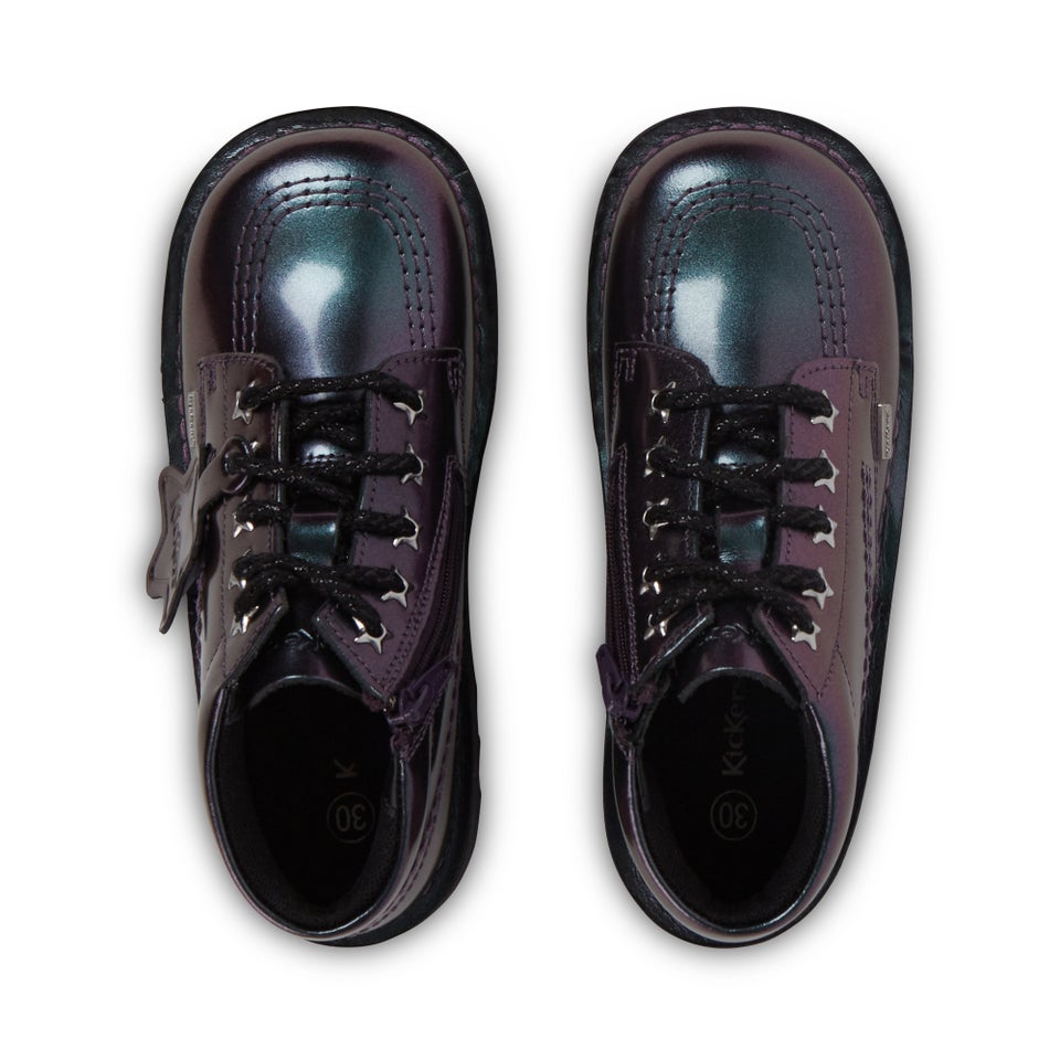 Infant Girl's Kick Hi Galactic Patent Leather Purple