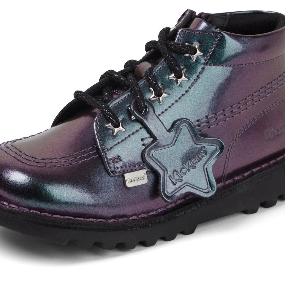 Infant Girl's Kick Hi Galactic Patent Leather Purple