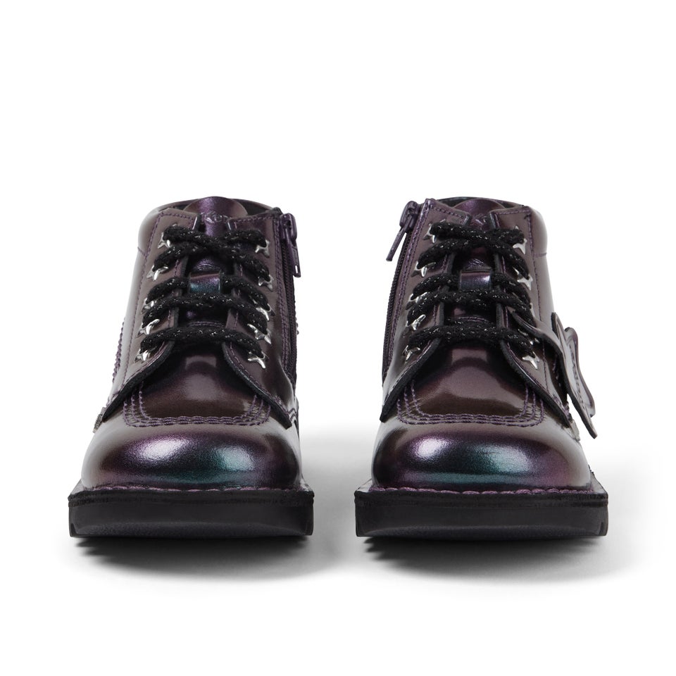 Infant Girl's Kick Hi Galactic Patent Leather Purple