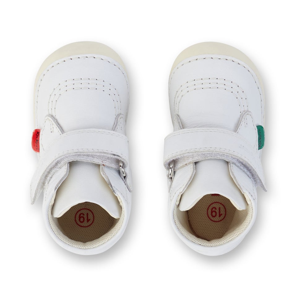 Baby Unisex Softer Hi Baby Leather White