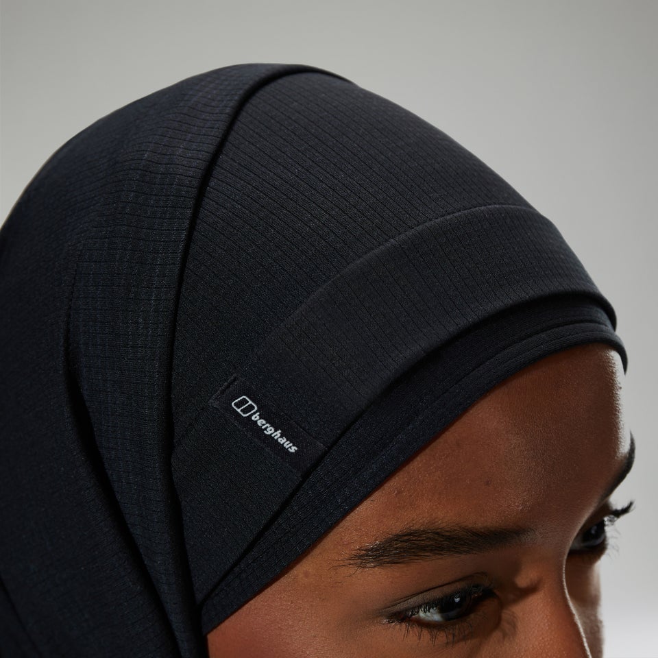 Damen Hijab Schwarz - Schwarz