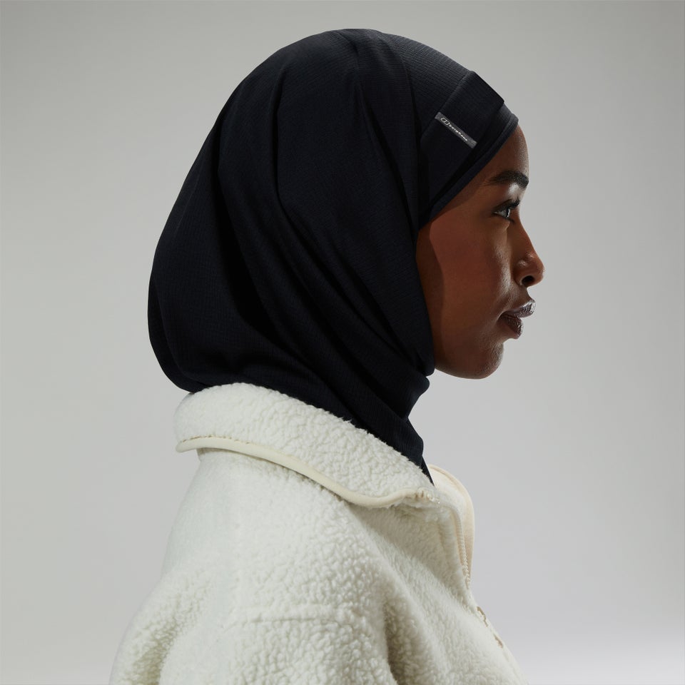 Damen Hijab Schwarz - Schwarz