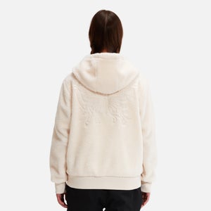 Tomorrowland X ellesse Fleece-Kapuzenpullover Creme