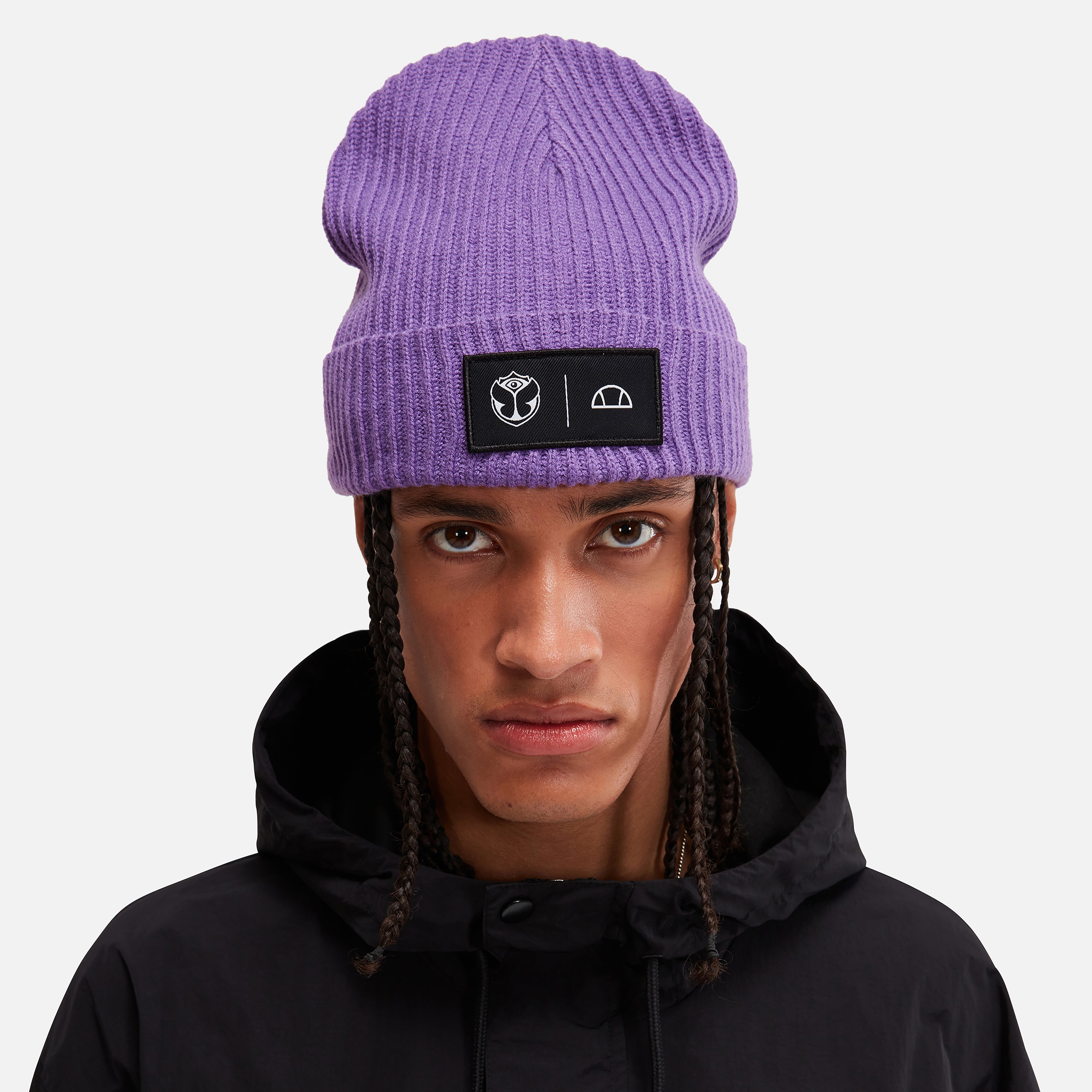 Tomorrowland X ellesse Knitted Beanie Purple | ellesse UK