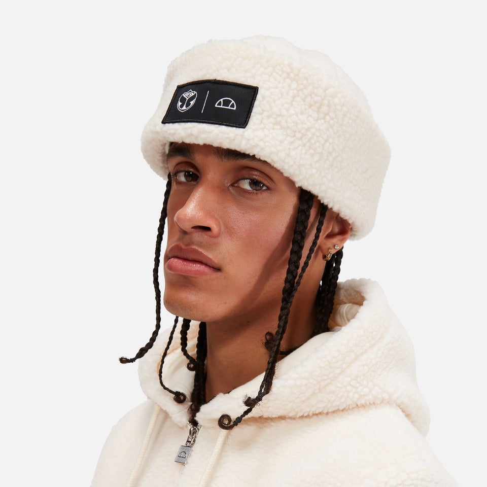 Tomorrowland X ellesse Fleece Beanie Cream