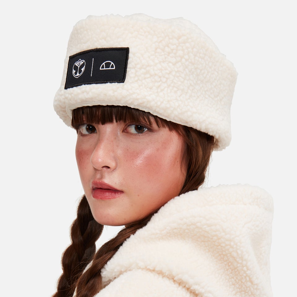 Tomorrowland X ellesse Fleece Beanie Cream