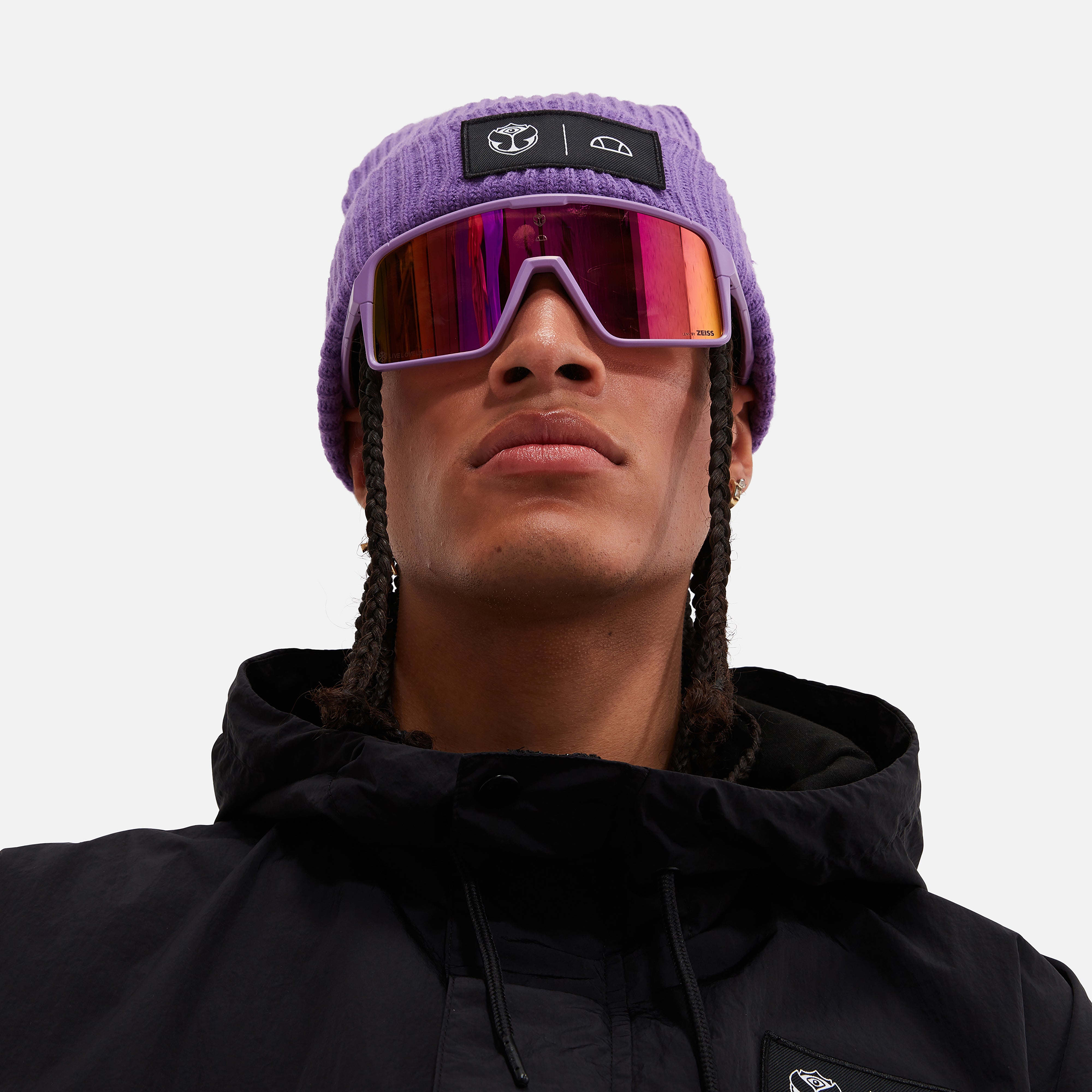 011Ale BALANCE FLY153 SHUNモデルライダーカラー Tomorrowland X ellesse Sonnenbrille Lila