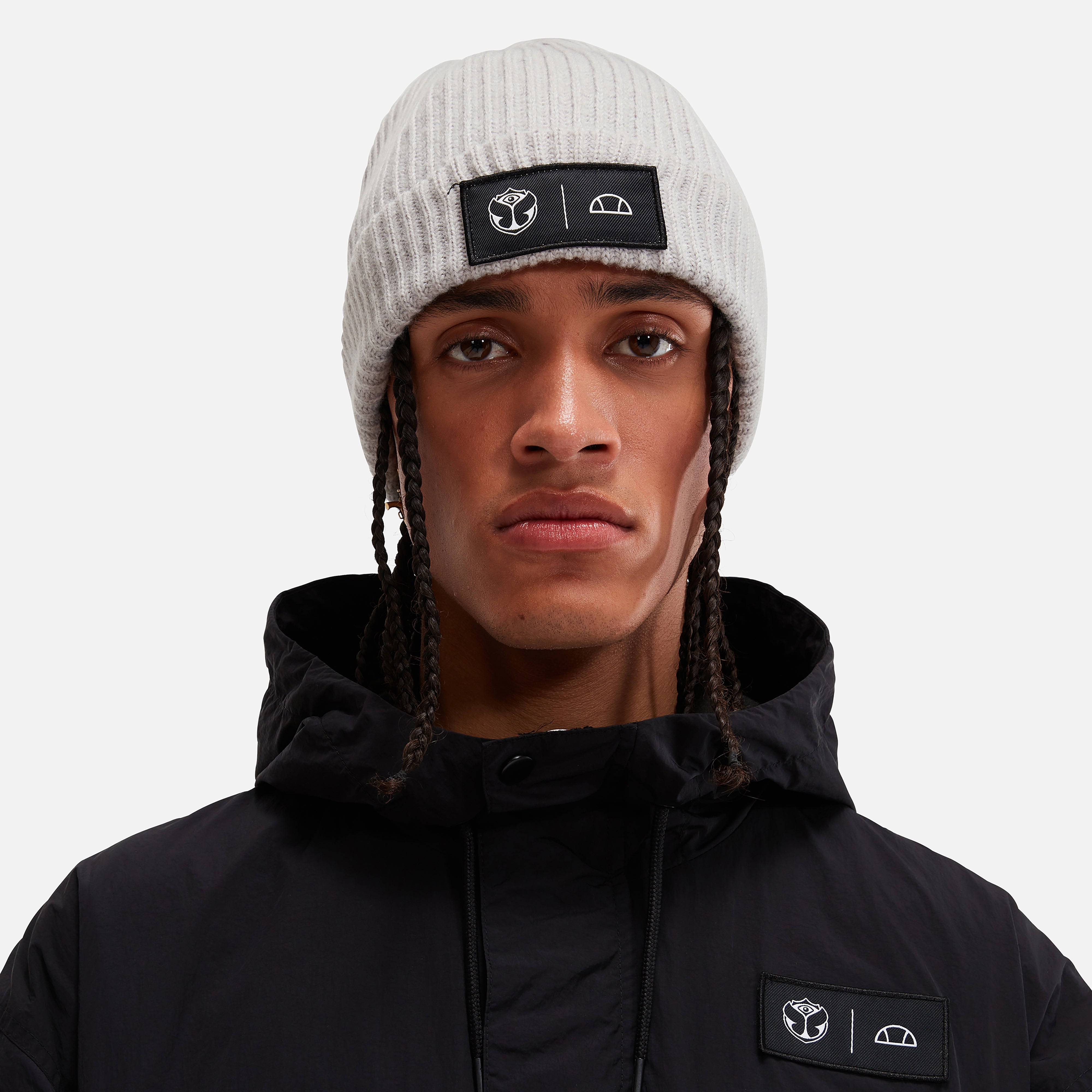 Tomorrowland X ellesse Knitted Beanie Cream | ellesse UK