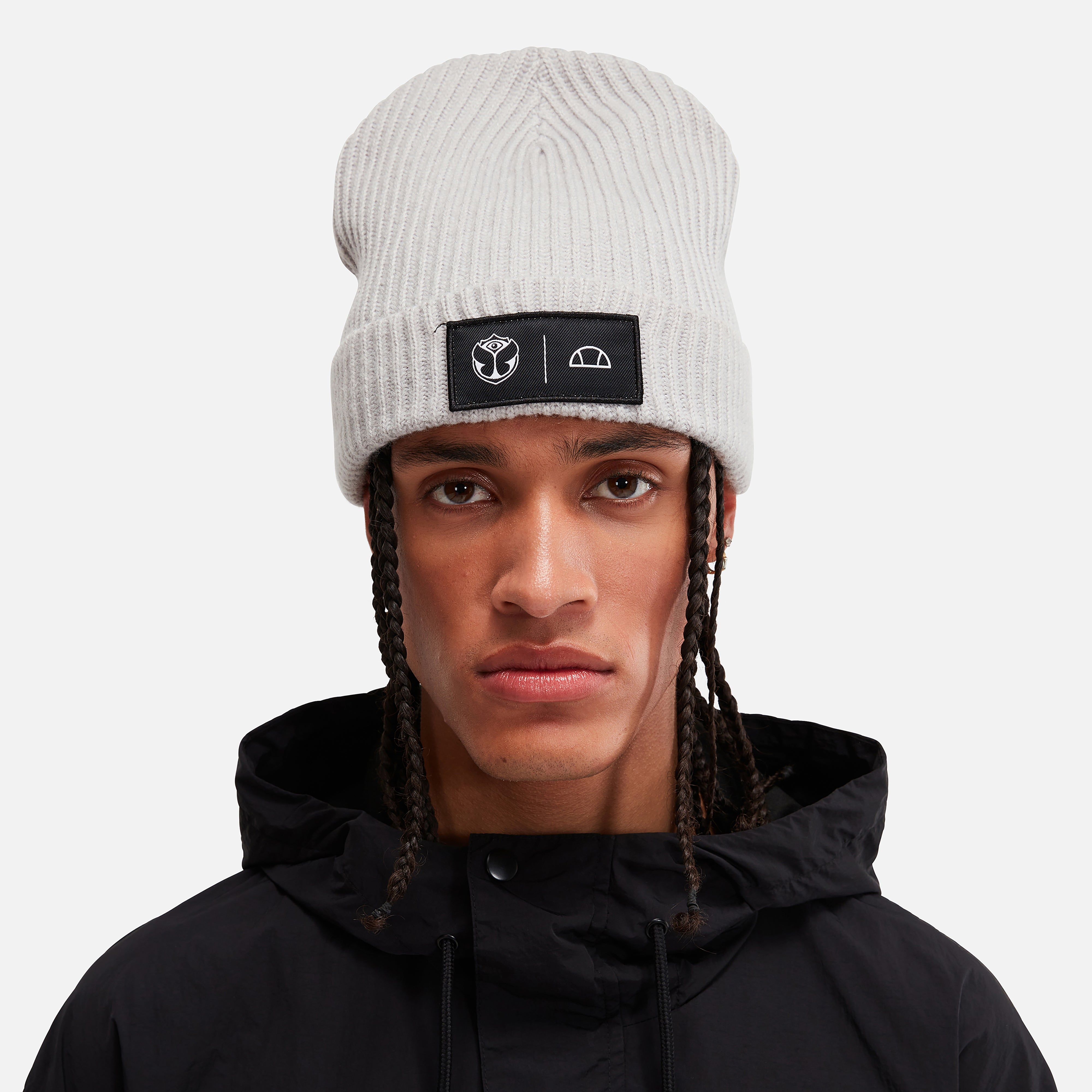 Tomorrowland X ellesse Knitted Beanie Cream | ellesse UK