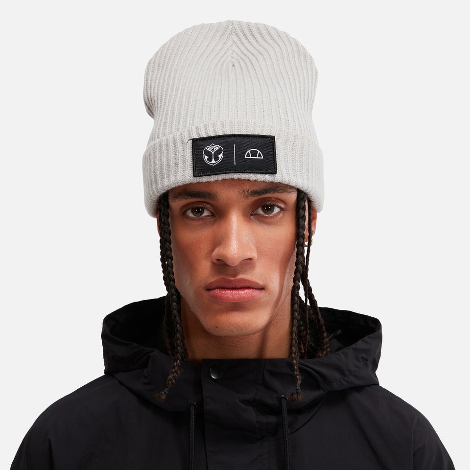 Tomorrowland X ellesse Strickmütze Creme