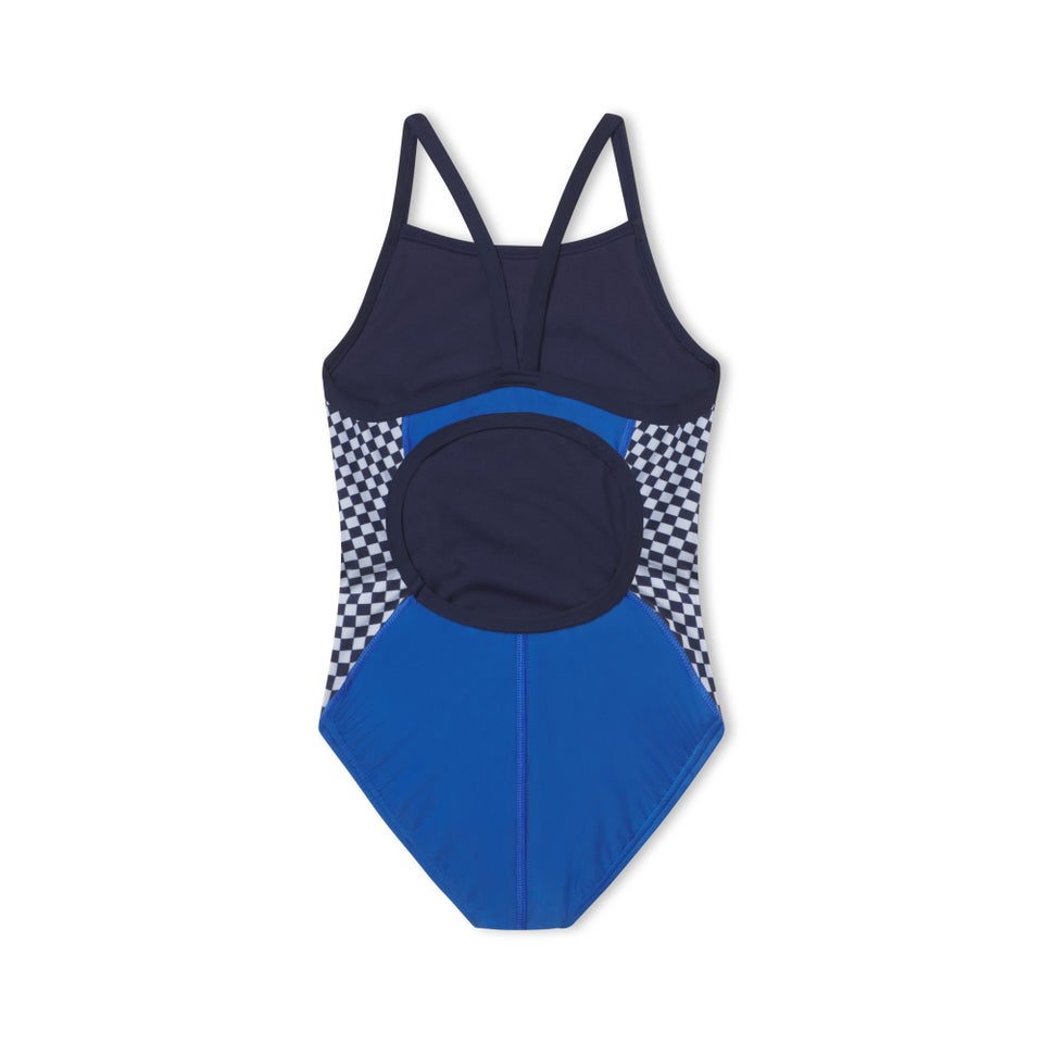 Girl's Propel Back One Piece Navy