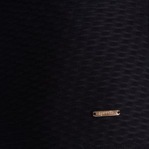 Women's Texture Adjustable Thin Strap One Piece Black