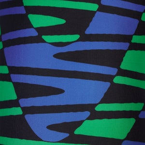 Women's Disco Boom Flyback One Piece Blue/Green