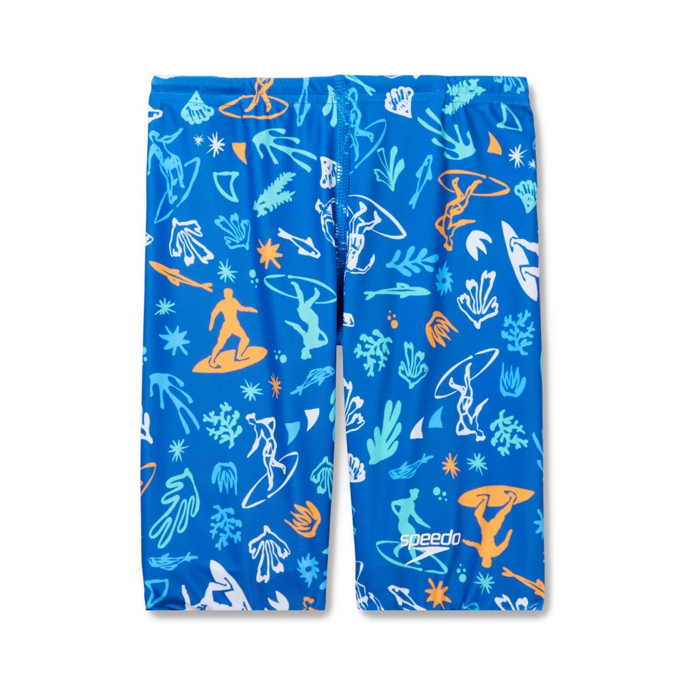 Boys Print Jammer White