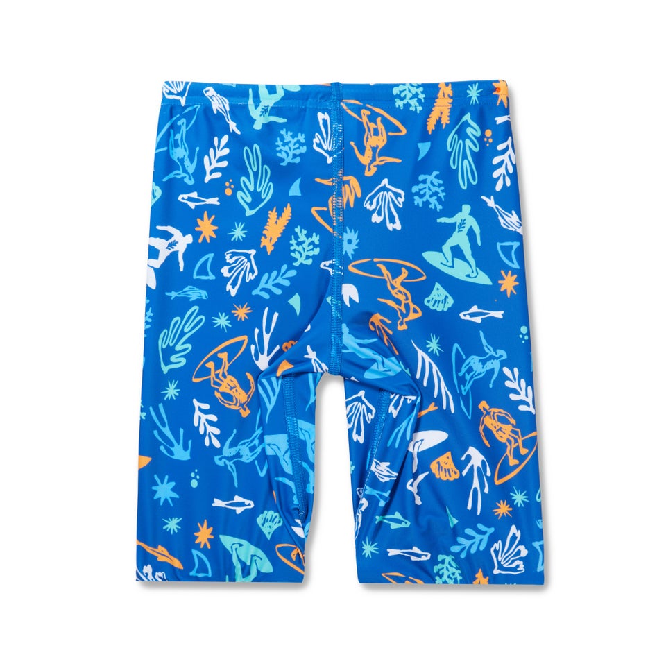 Boys Print Jammer White