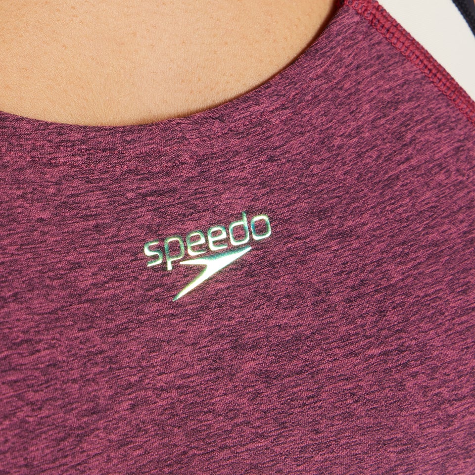 Women's Heather Quantum Fusion Splice One Piece Pink