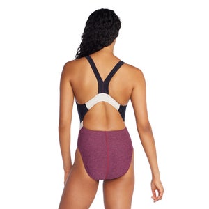 Women's Heather Quantum Fusion Splice One Piece Pink