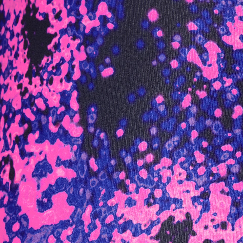 Women's Printed Twist Back One Piece Purple/Pink