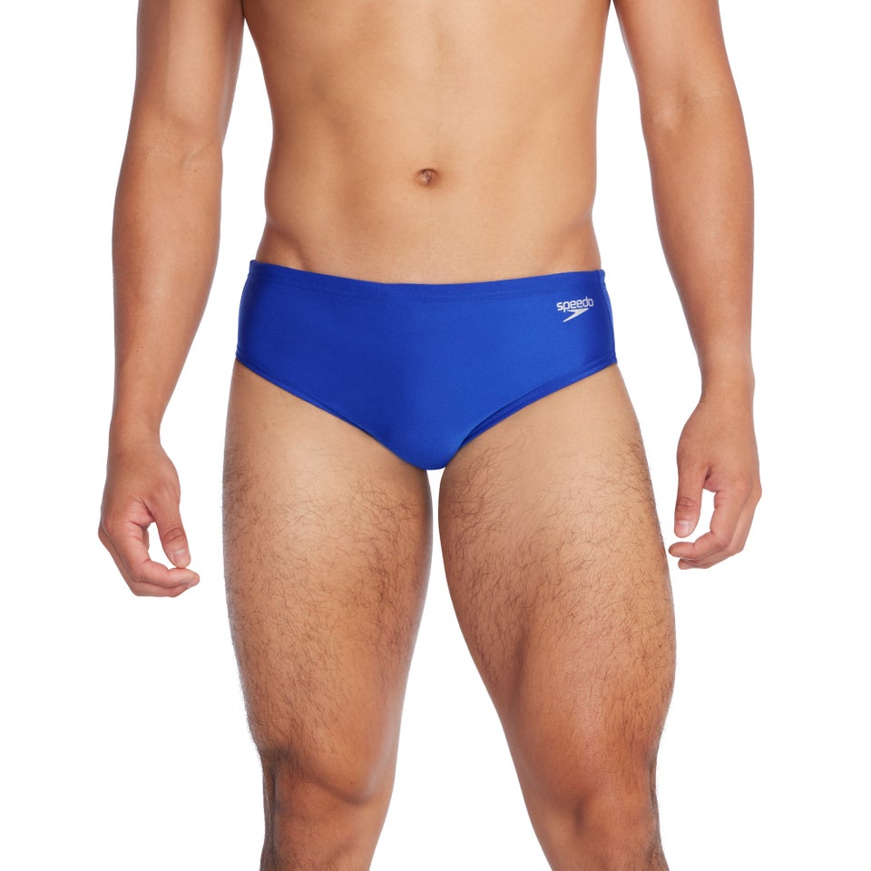 Men's Solid One Brief Blue