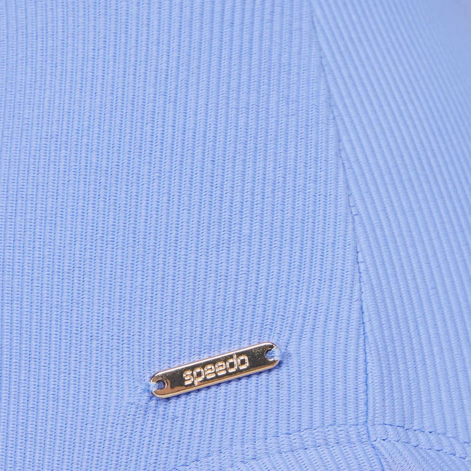 Women's Keyhole Rib One Piece Blue