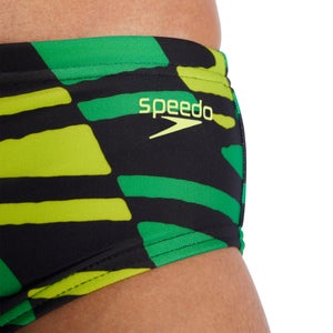 Boy's Disco Boom Brief Green