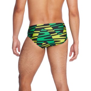 Boy's Disco Boom Brief Green