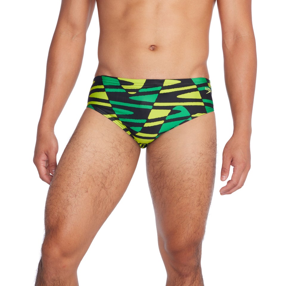 Boy's Disco Boom Brief Green
