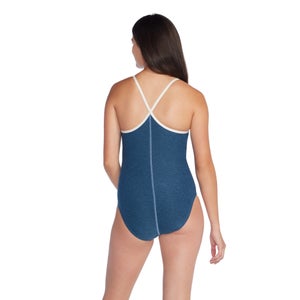 Women's Heather Closed Back W/Hydrobra Blue